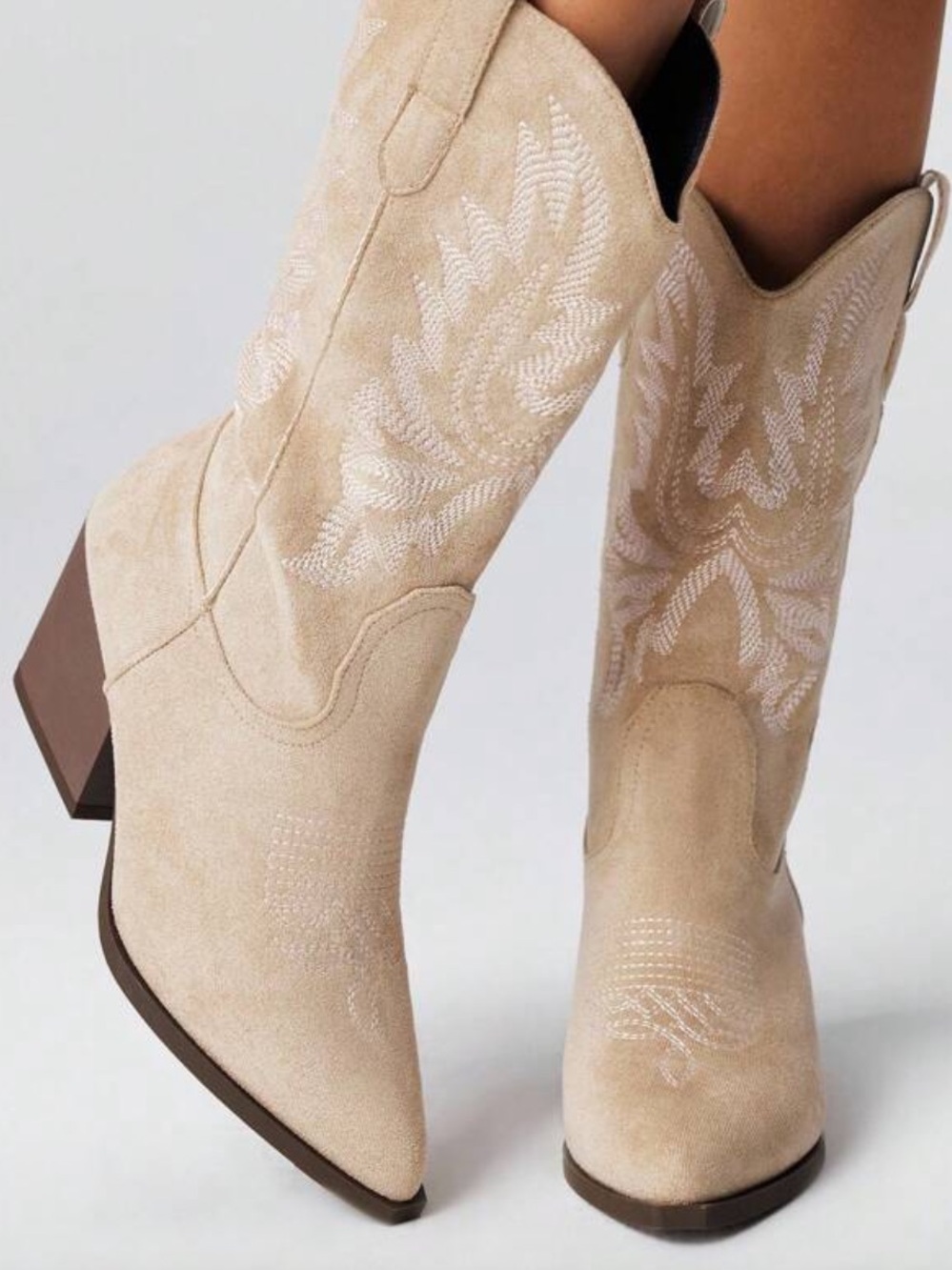 Tan Western Cowgirl Boots